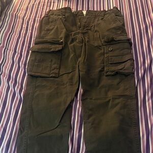 Hollister Dark Brown Cargo Pants for Men